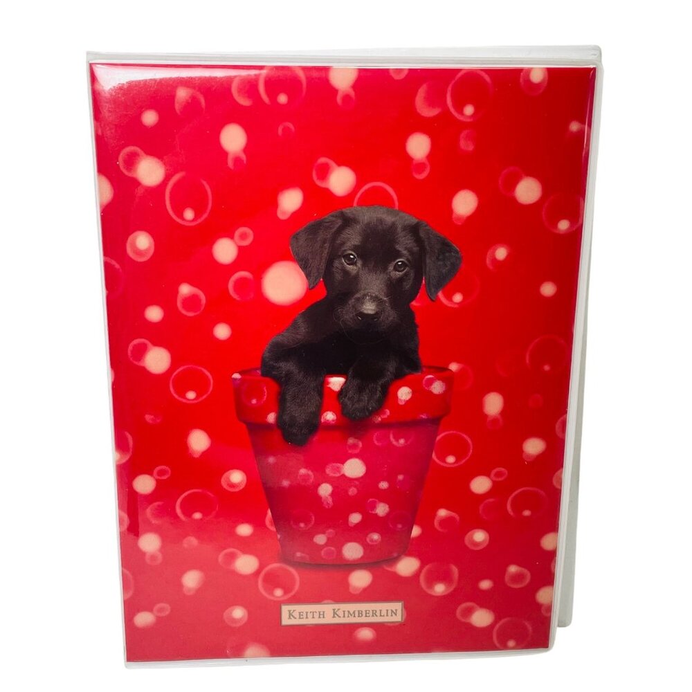 Keith Kimberlin Puppy Photo Album Red 4x6 Holds 36 Photos Vintage Red